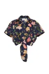 Cara Cara New York Asbury Top In Stems Evening Blue