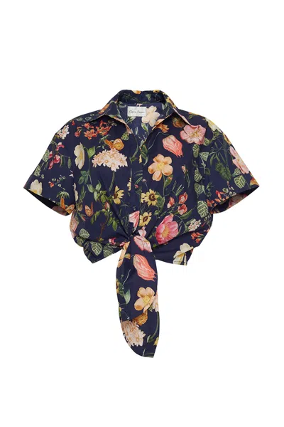 Cara Cara New York Asbury Top In Stems Evening Blue