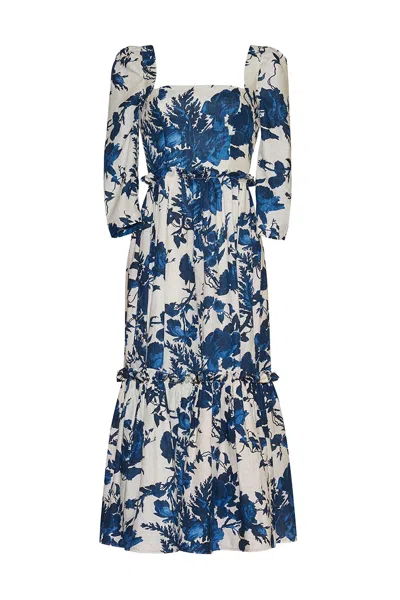 Cara Cara New York Blue Hill Dress In Rosehip Blue