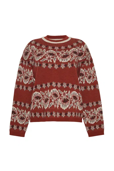 Cara Cara New York Bondi Sweater In Renaissance Floral