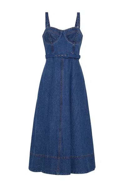 Cara Cara New York Calypso Dress In Denim