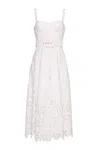 Cara Cara New York Calypso Dress In White Embroidered Eyelet