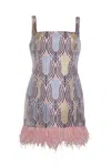 Cara Cara New York Carlie Mini Dress In Lana Blush