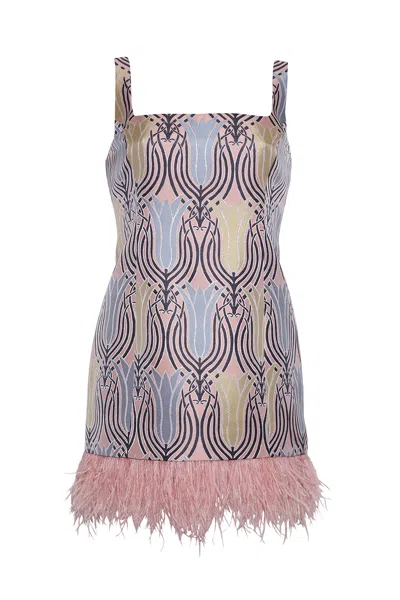 Cara Cara New York Carlie Mini Dress In Lana Blush
