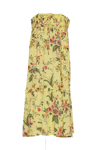 Cara Cara New York Cece Skirt In Chintz Yellow