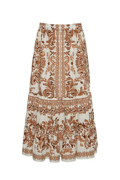 Cara Cara New York Chase Skirt In Saltaire Brown