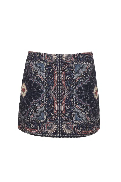 Cara Cara New York Chrissy Skirt In Jules Blue