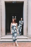 Cara Cara New York Claudine Dress In Rosehip Black