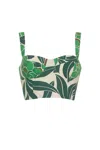 Cara Cara New York Claudine Top In Palm Beach Green