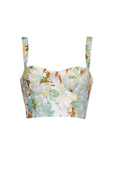 Cara Cara New York Claudine Top In Terra Light Blue