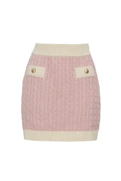Cara Cara New York Cleobelle Skirt In Pink Cable