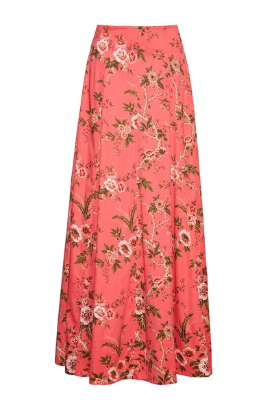 Cara Cara New York Daphne Skirt In Chintz Guava