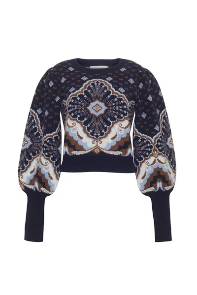 Cara Cara New York Esme Top In Jules Navy