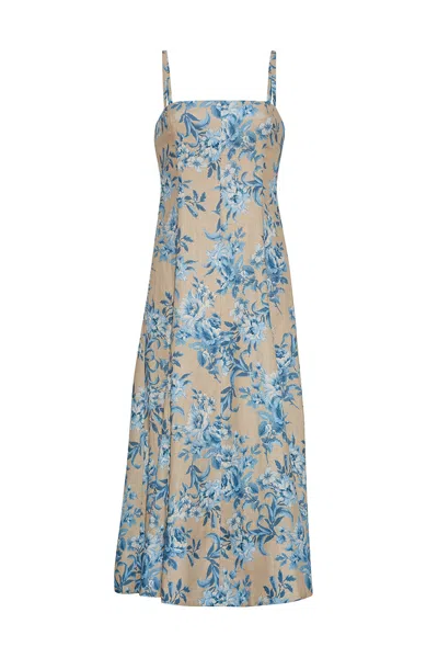 Cara Cara New York Gimlet Dress In Farfella Ginger Root