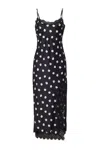 Cara Cara New York Granada Dress In Spot Black Egret