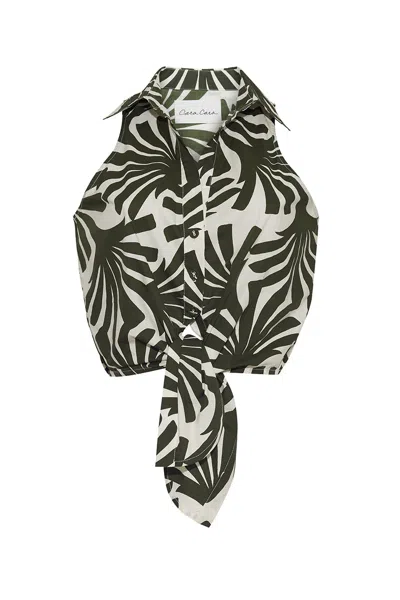 Cara Cara New York Highland Top In Green