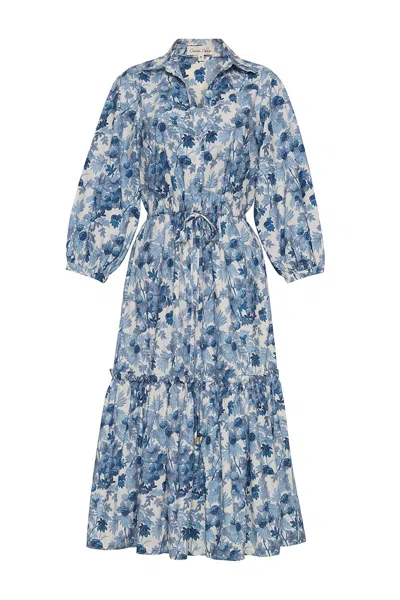 Cara Cara New York Hutton Dress In Berries Egret
