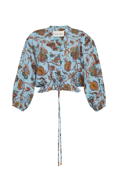 Cara Cara New York Hutton Top In Marcel Blue