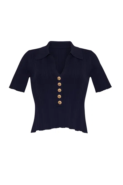 Cara Cara New York Ivanna Top In Navy