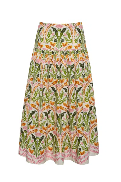 Cara Cara New York Jiya Skirt In Juniper Egret