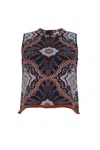 Cara Cara New York Julissa Top In Jules Navy