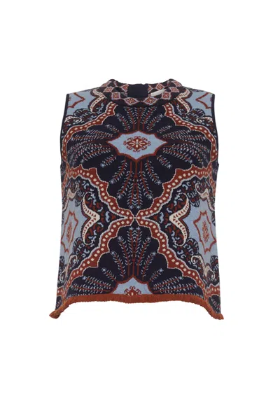 Cara Cara New York Julissa Top In Jules Navy