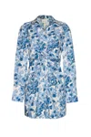 Cara Cara New York Juni Shirt Dress In Berries Egret