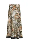 Cara Cara New York Kaia Slip Skirt In Cheetah Natural