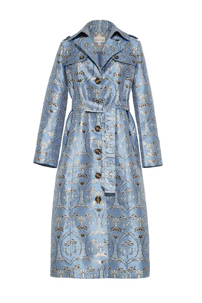 Cara Cara New York Karlie Trench In Arcada Light Blue