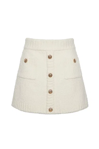 Cara Cara New York Kelsey Boucle Skirt In Ivory