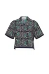 Cara Cara New York Kohut Top In Le Stampe Eve Blue