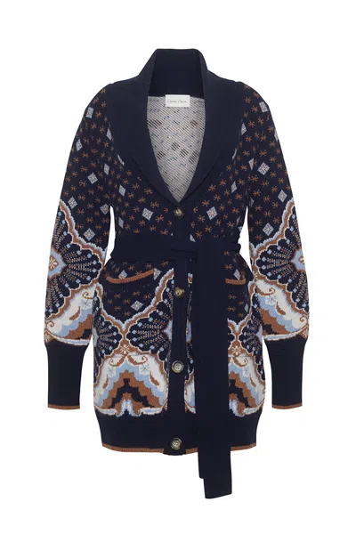 Cara Cara New York Laney Cardigan In Jules Navy