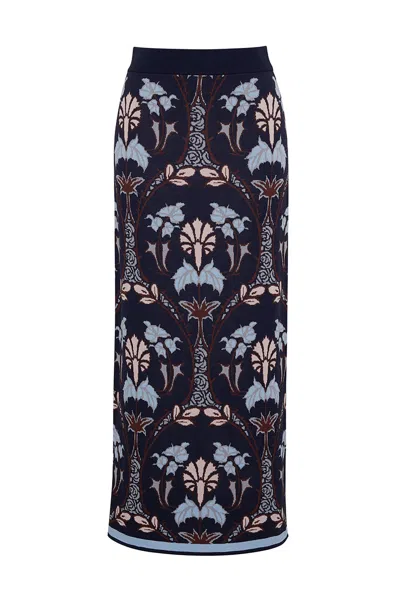 Cara Cara New York Lillian Skirt In Arcada Navy