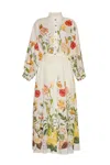 Cara Cara New York Louisa Dress In Nectar Egret