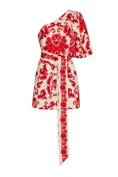 Cara Cara New York Lucia Mini Dress In Fiore Red