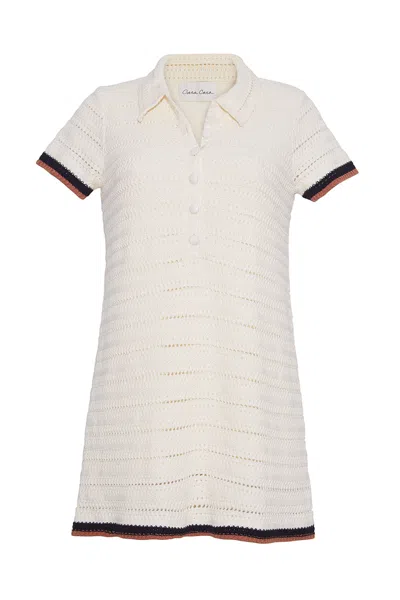 Cara Cara New York Lydia Dress In Ivory Crochet