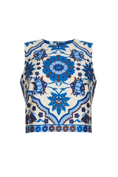 Cara Cara New York Mackenzie Top In Blue
