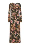 Cara Cara New York Maisy Dress In Altha Flora Olive