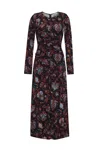 Cara Cara New York Maisy Dress In Marcel Black Coral