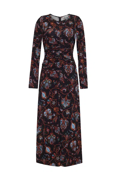 Cara Cara New York Maisy Dress In Marcel Black Coral