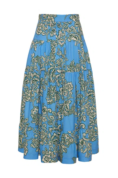 Cara Cara New York Margarita Skirt In Herrington Blue