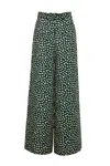 Cara Cara New York Mayflower Pants In Abstract Dot Green Turtledove