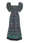 Cara Cara New York Moulin Dress In Le Stampe Eve Blue