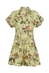 Cara Cara New York Nash Mini Dress In Chintz Yellow