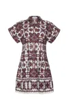 Cara Cara New York Nash Mini Dress In Purple