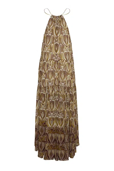 Cara Cara New York Natasha Dress In Daffodils Plum