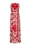 Cara Cara New York Newcastle Dress In Fiore Red