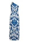 Cara Cara New York Nicky Dress In Fiore Evening Blue