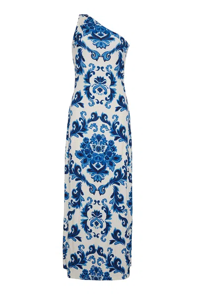 Cara Cara New York Nicky Dress In Fiore Evening Blue