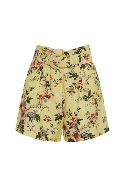 Cara Cara New York Palmer Shorts In Chintz Yellow